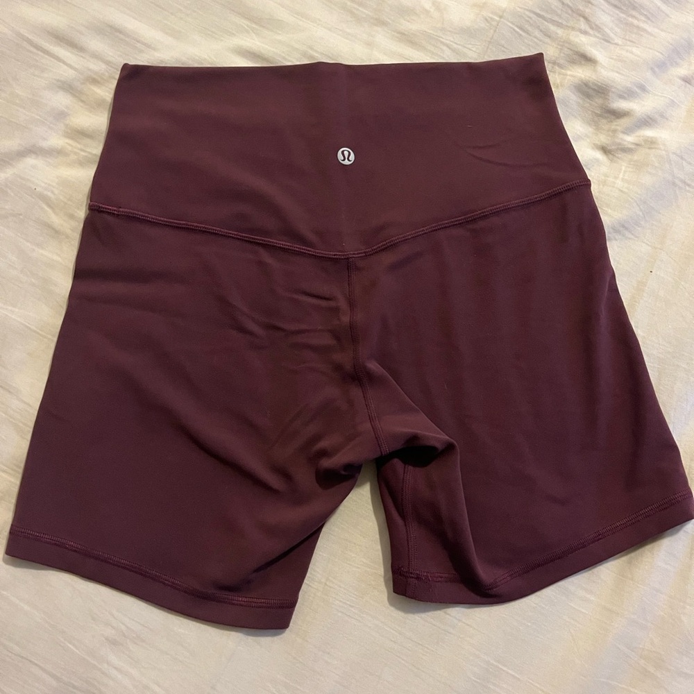 Lululemon Align Short 6" red merlot sz8